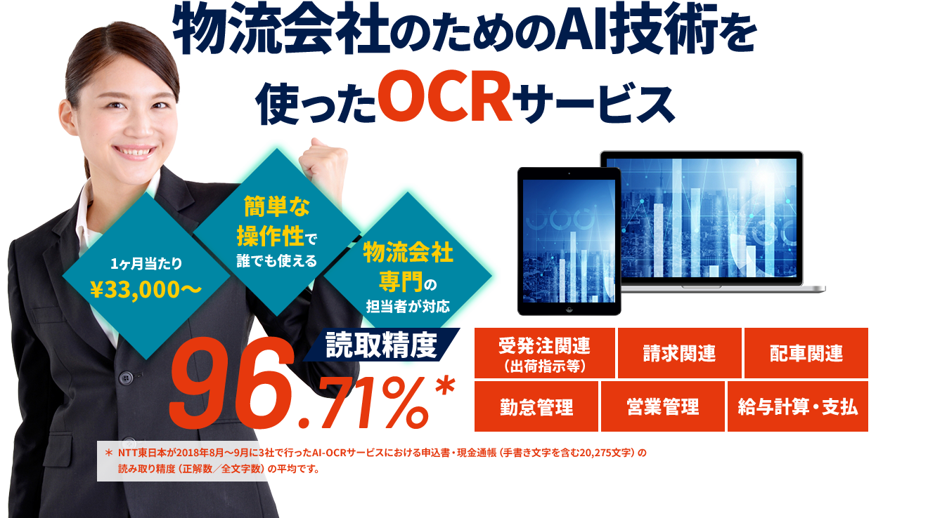 物流会社のためのAI技術を使ったOCRサービス